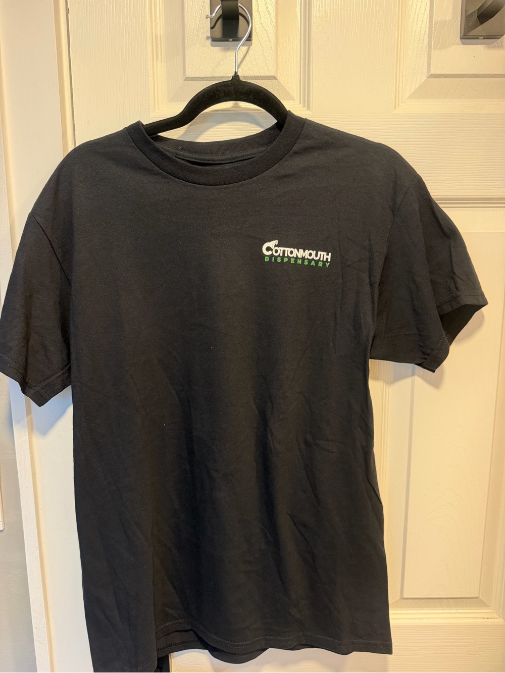 Cottonmouth Double-Sided Graphic Logo T-Shirt Black Short Sleeve Medium